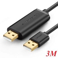 Ugreen 20226 3M màu Đen Cáp USB 2.0 kết nối + truyền dữ liệu máy tính US166