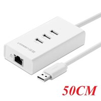 Ugreen 20259 Usb To Rj45 With Usb 2.0 Hub White Cr102 10020259