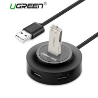Ugreen 20277 1m 4 ports usb 2.0 hub with micro usb power port màu đen cr106 10020277