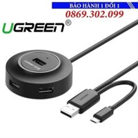 Ugreen 20278 - Bộ Chia USB 2.0 4 Cổng Tích Hợp OTG