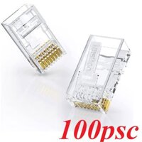 Ugreen 20800 100psc xuyên thấu Cat6 Unshielded Plug 3U Modular rj45 jack NW171