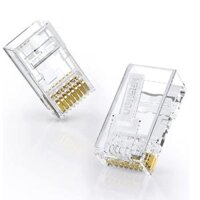 Ugreen 20800 Đầu mạng bịch 100 cái Cat6 Unshielded Plug 3U Modular rj45 jack NW171 Hàng chính hãng