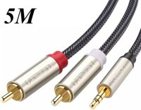 Ugreen 20825 3.5Mm To 2Rca Stereo Audio Cable 5M Av135 10020825