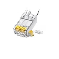 Ugreen 20893 100psc cat6 FTP rj45 Plug modular plugs two-piece gold plated 50u* nw178