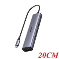 Ugreen 20920 10/100 / 1000Mbps gigabits Type C sang 3 × USB 3.0 + RJ45 Bộ chuyển đổi CM475