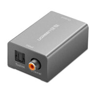 Ugreen 20978 bộ chuyển tín hiệu âm thanh kỹ thuật số cổng toslink optical coaxial sang jack 3.5mm analogue màu xám
