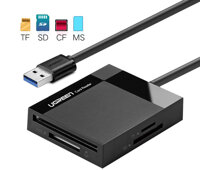 Ugreen 30229, 30333 đầu đọc thẻ nhớ Card Reader USB 3.0 4 in 1 SD, TF, CF, MS chính hãng