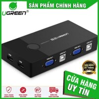 Ugreen 30357 - Bộ KVM Switch USB chuyển 2 máy tính chung 1 màn hình -Ugreen_Official_Store