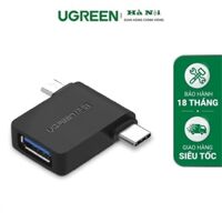 Ugreen 30453 đầu chuyển đổi MICRO USB + TYPE C sang USB 3.0 âm giá tốt .