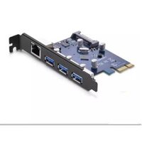 Ugreen 30775 Card PCI Express sang Lan  3 USB 3.0 Cao Cấp US230 Hàng chính hãng