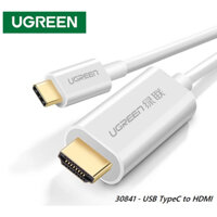 UGREEN 30841 Dây cáp chuyển USB TypeC (USB-C) sang HDMI 4K30HZ trắng xám,1,5M