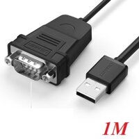 Ugreen 30989 1M màu đen USB 2.0 ra 9 chân đực DB9 RS 232 CR104