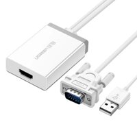 Ugreen 40235 Vga To Hdmi Converter TrắNg 1M Mm106 10040235