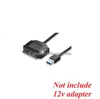 Ugreen 40384 Màu Đen Cáp chuyển USB 3.0 sang 2.5inch Sata không có cổng nguồn phụ CR108 20040384