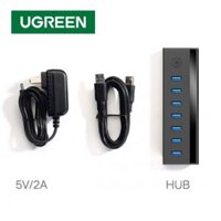 UGREEN 40522 Bộ HUB chia 7 Cổng USB 3.0 Có Nguồn 5V/2A cao cấp