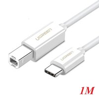Ugreen 40560 1m White USB Type C to USB 2.0 Type B Printer Scanner Cable Cord High Speed Us241 10040560