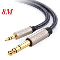 Ugreen 40807 3.5Mm To 6.35Mm/6.5Mmtrs Stereo Audio Cable 8M Av127 10040807