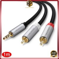 Ugreen 40843 - Cáp Audio 3.5mm sang 2 đầu RCA dài 2m chính hãng