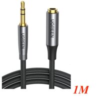 Ugreen 50238 1m Extension 3.5mm 3 - Pole Male to Female Cable Black AV190 10050238