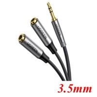 Ugreen 50253 3.5mm Male to 2x Female Audio splitter Cable black AV191