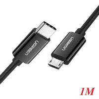 Ugreen 50444 1m màu đen cáp USB Type-C ra Micro USB 2 đầu đực US243
