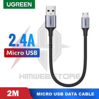 Ugreen 60148  Cáp UGREEN USB 2.0 A to Micro USB Dây nhôm mạ niken 2m (Đen)