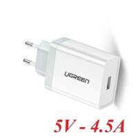 Ugreen 60271 5V 4.5A sạc siêu nhanh usb chuẩn qc3.0 màu trắng CD179
