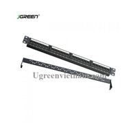 Ugreen 70422 24 cổng cat5e Patch panel RJ45 LAN Ethernet màu đen NW126