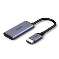 Ugreen 70693 4K60hz HDMI male to USB TYPE C female Adapter with 5v micro usb power port ( no cable ) Gray CM323 10070693