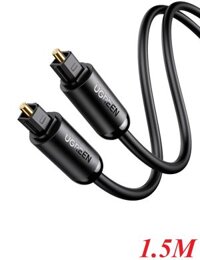 Ugreen 70891 1.5M cáp quang Toslink Optical đầu mạ vàng 24k âm thanh 7.1 màu đen AV122