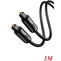 Ugreen 70893 3M cáp quang Toslink Optical đầu mạ vàng 24k âm thanh 7.1 màu đen AV122