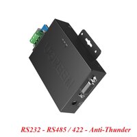 Ugreen 80112 Active RS232 to RS485 / RS422 bidirectional communication protocol converter 9-pin lightning and surge protection serial converter head cm327 10080112