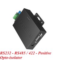 Ugreen 80113 Opto-isolator RS232 to RS485/RS422 bidirectional communication protocol converter 9-pin lightning and surge protection serial converter head cm327 10080113