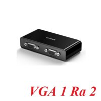 Ugreen 80190 1080P@60Hz Black Vga Splitter One Input Two Output with Power Cord CM339 10080190