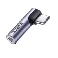 Ugreen 80384 USB Type C Adapter Jack 90 degrees to 3.5mm Headphone Audio NOT support samsung AV154 10080384