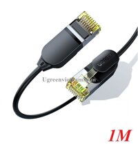 Ugreen 80415 1M 10Gbps màu đen cáp mạng CAT7 siêu mỏng nhỏ 0.38mm NW149 - Hàng chính hãng