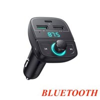 Ugreen 80910 5.0 + PD + QC3.0 + USB Flash Drive + TF Black Bluetooth Car Charger CD229