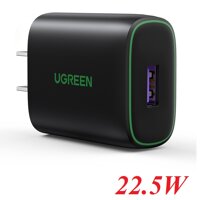 Ugreen 80913 22.5W 3.1A USB Charger Universal Apple iPhone 13/12/XS Huawei Samsung Xiaomi 11 Mobile Phone Charging Head Tablet Multi-Port Fast Charger plug cd231 10080913
