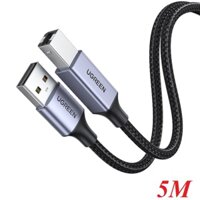 Ugreen 90560 5M Black USB-A to USB-B Male Printer Cable Alu Case Braided US369