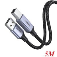 Ugreen 90560 5M Black USB-A to USB-B Male Printer Cable Alu Case Braided US369