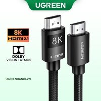 Ugreen Cáp chia cổng hdmi 2.1 tốc độ cao 8k60hz 4k120hz thích hợp cho xiaomi mi box ps5 hdmi 48gbps hàng chính hãng - 2m