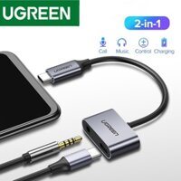 Ugreen Cáp Chuyển Đổi USB C Sang Jack 3.5 Type C 3.5mm AUX Cho Huawei iPad Pro Samsung Pixel