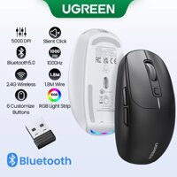 Ugreen Chuột không dây Chơi Game 5000dpi bluetooth 5.0 2.4g 6 Nút Có Thể Sạc Lại Cho macbook tablet Laptop