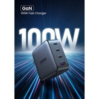 Ugreen Ổ Cắm Điện 4 Cổng 100W Cho LaptopproAir Xiaomi pad 5/5pro13- Hàng chính hãng