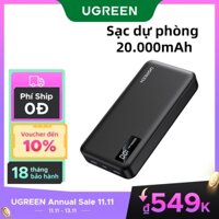 UGREEN Pin Sạc Dự Phòng 2 Chiều 10000mah 20000mah pd3.0 20w qc 3.0 18w Sạc nhanh 2 chiều | Sạc nhanh thông minh Power X Powerbank