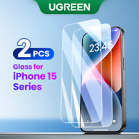 Ugreen Set 2 Kính Cường Lực hd Siêu Mỏng 3d Dành Cho iphone 15 15plus 15 pro max Ốp