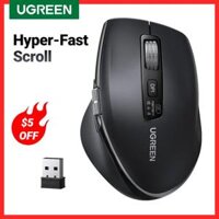 Ugreen siêu nhanh di chuyển chuột không dây Bluetooth 5.4 2.4G Ergonomic 5000dpi cho cuốn sách máy tính bảng máy tính xách tay máy tính Chuột Máy Tính Chuột chơi game