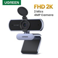 Ugreen USB Webcam 1080P 2K HD Mini Webcam Cho Laptop Máy Tính web Camera Micro Kép Cho Youtube Zoom Gọi Video 2K web cam