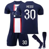 [Uhome] 22-23 Áo bóng đá trẻ em và người lớn Seazon Trẻ em Paris 30 # Messi 7 # MBAPPE PSG Bộ bóng đá sân nhà dành cho nam có tất