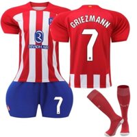[Uhome] 23-24 Áo bóng đá trẻ em & người lớn ATM Home No.7 GRIEZMANN No.9 MEPHIS No.19 MORATA dành cho nam / trẻ em Quần áo tập bóng đá đồng phục bóng đá